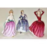 Royal Doulton vintage figurines Katrina HN2327, Nicola HN2839, Alison HN 3264