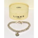 Silver ""Links of London"" sweetie bracelet boxed