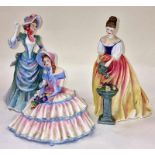 Royal Doulton vintage figurines Day Dreams HN1731, Loyal Friend Hn3358, Alexandra HN3286