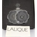 Lalique boxed perfume bottle signed to the base