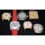 A selection of vintage gents mechanical watches. All seen working at time of listing