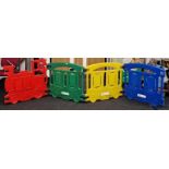 Childs folding Plastic train room divider or screen 400x85cm