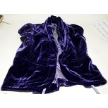 Armani Exchange purple velvet ladies waistcoat size small. New with tags