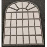 Small leaded glass mirror. (159)