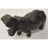 Hippo with open mouth 36cm long (139)