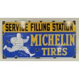 Michelin Tyre's Enamel sign 45x23cm