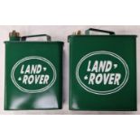 Two Landrover petrol can tins. (291)