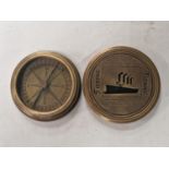 A Titanic style pocket compass (115)