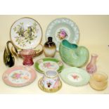 Mixed china and glass to include Spode