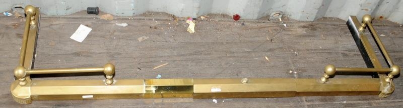 Brass adjustable fire fender 120x50x20cm