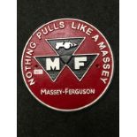 Cast Massey Ferguson sign (283)