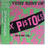 SEX PISTOLS ‘VERY BEST OF & WE DON'T CARE VINYL LP RECORD. Unique Japanese release noted for its
