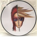DAVID BOWIE ‘REBEL NEVER GETS OLD’ 12”PICTURE DISC. Picture Disc ; RARE Sony Music / Columbia:
