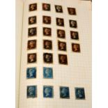 Stamps: Vintage album containing a collection of Spanish stamps including early examples. Further in