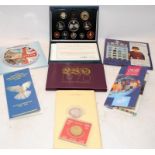 A collection of Royal Mint BU coins and coin sets to include 1994 and 2000 sets, 1997 Proof set