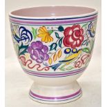 Poole Pottery 721 LE Pattern large footed bowl 23cm tall.