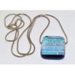 Silver Murano Glass Necklace