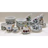 Portmeirion "The Botanic Garden" breakfast set for six to include cups, saucers, bowls etc. 22