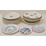 Poole Pottery collection of plates in traditional and commemorative patterns (19).
