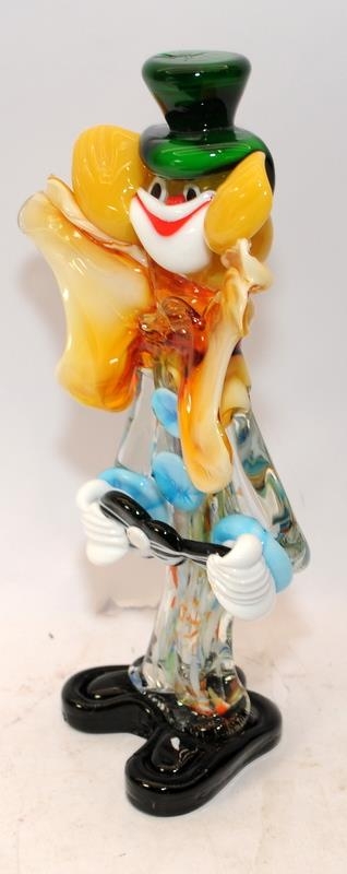 Vintage Murano glass clown figure 30cms tall - Image 2 of 3