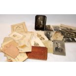Quantity of ephemera mostly relating to discharge immediately after WW1. Lot includes a silver