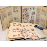 Stamps: Two stock books with a good selection of mostly GB Spain and Portugal issues c/w a number of