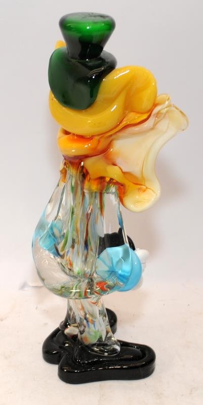 Vintage Murano glass clown figure 30cms tall - Image 3 of 3