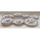 Portmeirion "The Botanic Garden" collection of plates and bowls. 25 pieces in total.