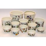 Collection of Portmeirion Botanic Garden storage jars