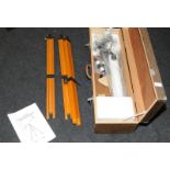 Vintage Japanese 234 power 60mm altazimuth mount refractor telescope. Complete in wooden storage box