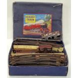 Hornby vintage clockwork M1 Goods train set boxed includng key. Locomotive does run when wound but