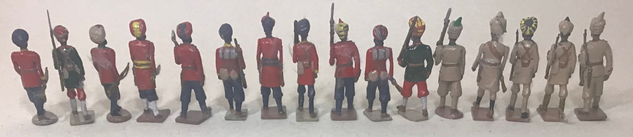 Lead soldiers Indian various regiments 1914 to include Dogras and Punjabi (16) - Image 2 of 4