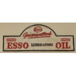 Cast Esso Garage lubrication sign 55x20cm