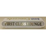 Concorde First Class Lounge illumination light 40x10x12cm