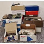 Very large collection of part and fully built plastic models mainly tanks. Approx 15 boxes.