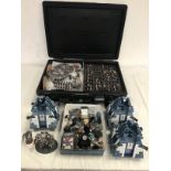Warhammer carry case with models and vehicles