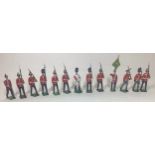 Lead Soldiers British regiments 1914 to include East Surrey and Enniskillen (13)