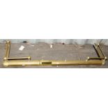 Brass adjustable fire fender 120x50x20cm