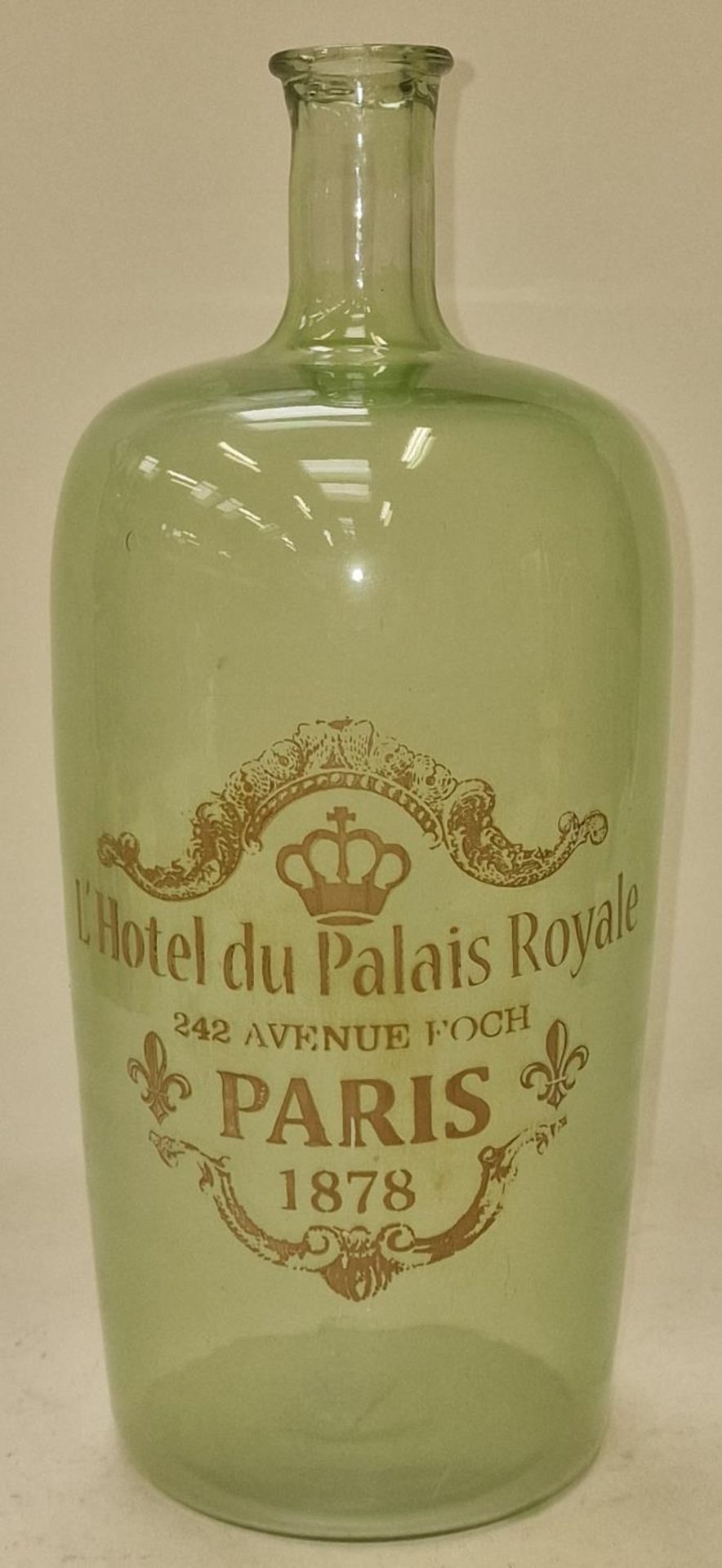Hotel Du Palais Royale glass carafe 37x15cm