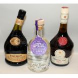 3 bottles alcohol to include Saint Vivant Armagnac. Ref:W