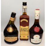 3 bottles alcohol to include Benedictine Liqueur. Ref:W