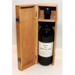 Taylors 1963 Vintage Port, good label, level and seal. Supplied in a wooden case.