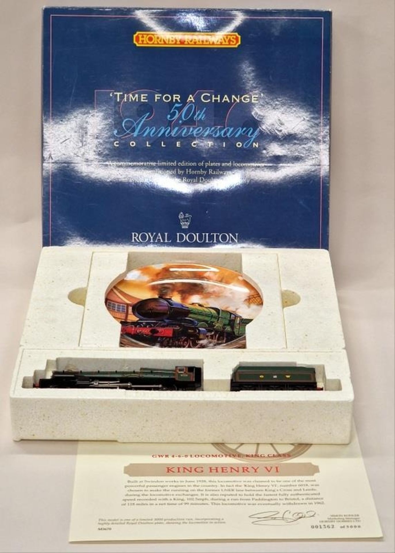 Hornby Railways/Royal Doulton "Time For A Change" 50th Anniversary Collection set to include King