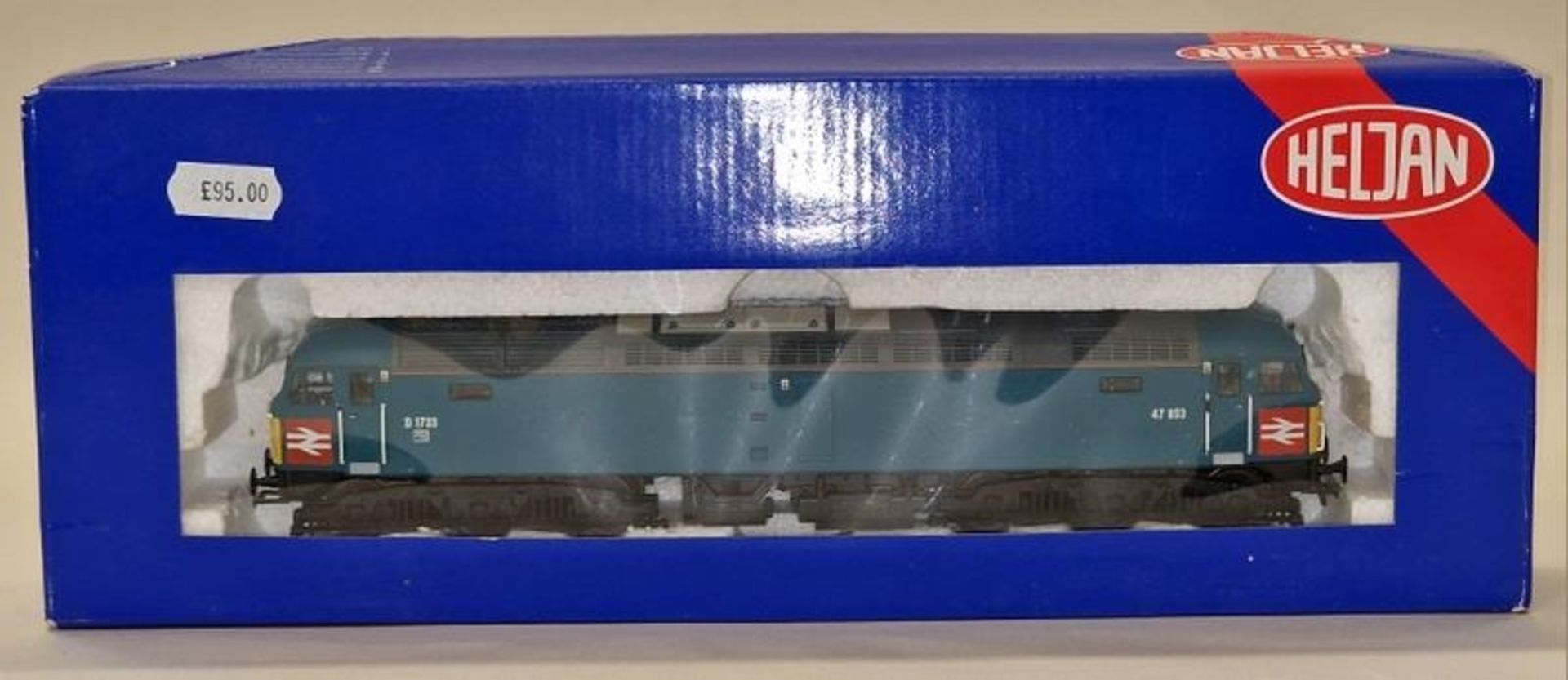 Heljan OO Gauge Class 47/8 No. 47853/D1733 Rail Express locomotive in 'Heritage' XP64 blue livery in