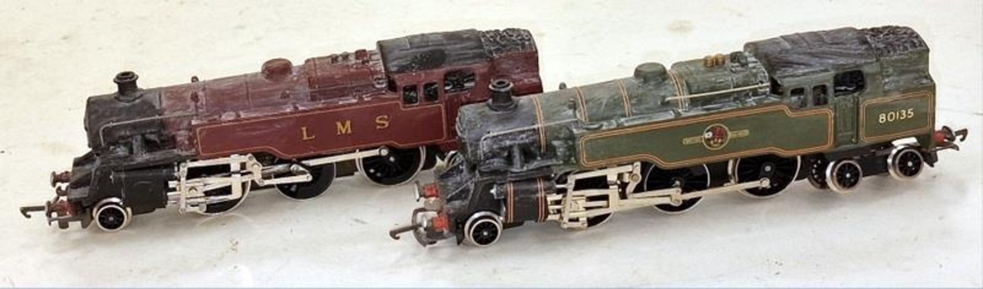 Two OO Gauge locomotives to include British Railways 80135 and LMS 2679 - previously displayed so