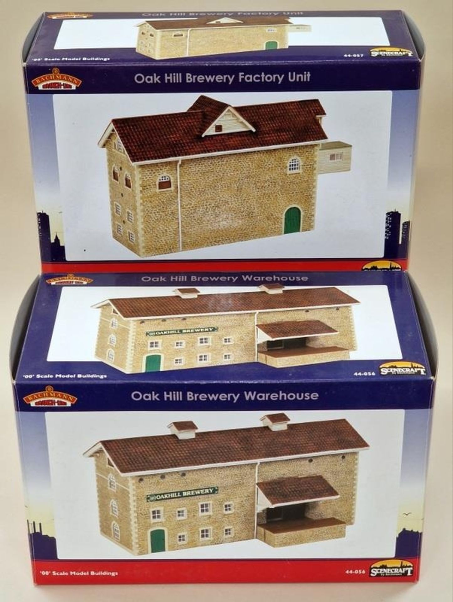 Bachmann Branch-Line OO Gauge building group to include Oak Hill Brewery Factory Unit and Oak Hill