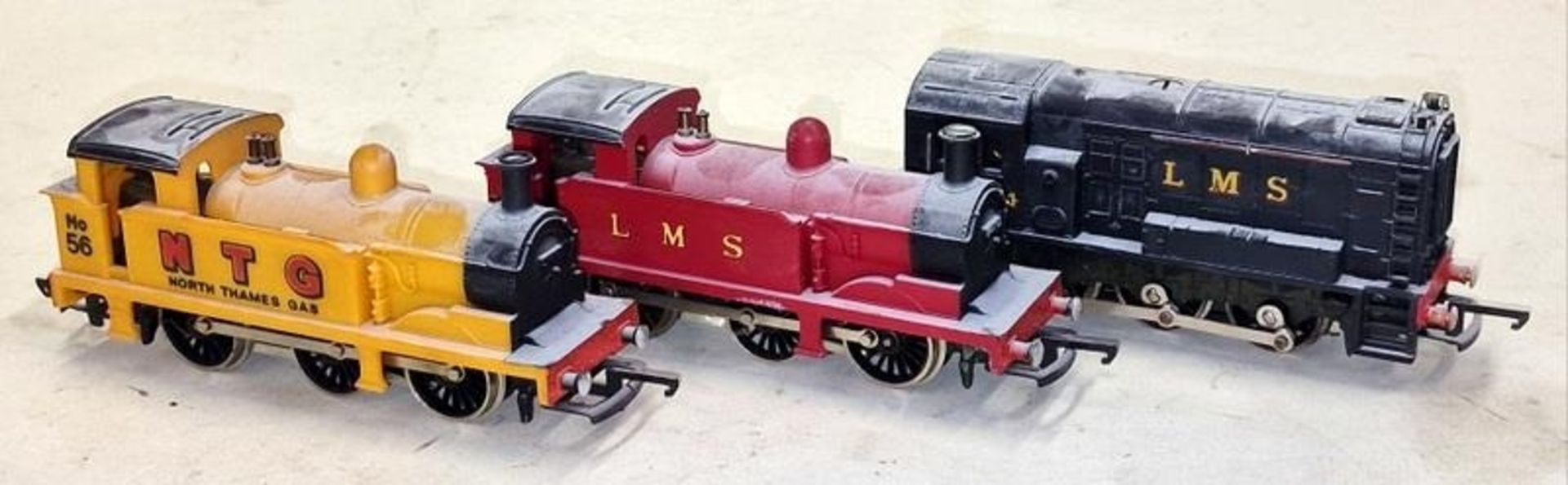 Three OO Guage to include, North Thames Gas No 56, LMS 7420, LMS 7124 - previously displayed so