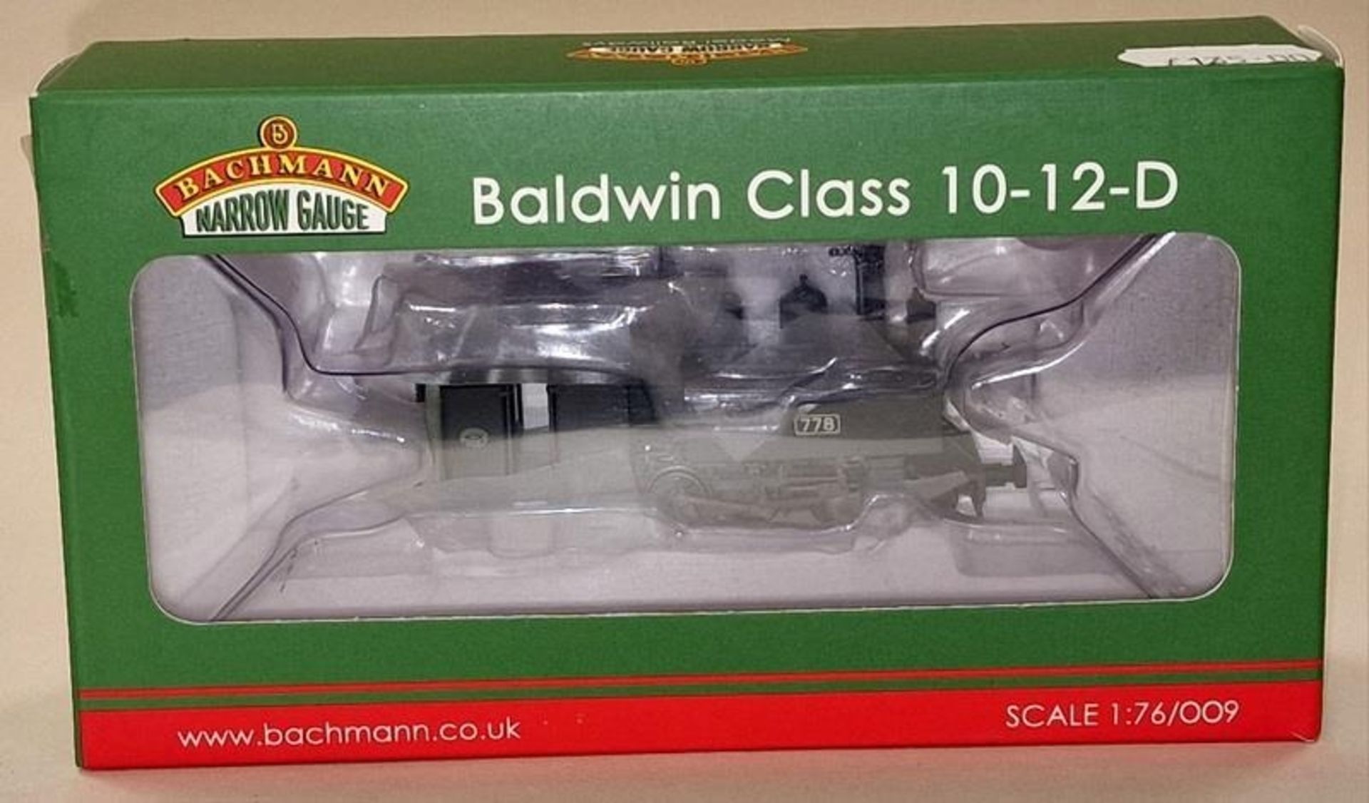 Bachmann Baldwin Class 10-12-D Narrow Gauge 391-025 locomotive in unused condition.