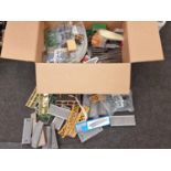 Box of OO Gauge railway items to include track.