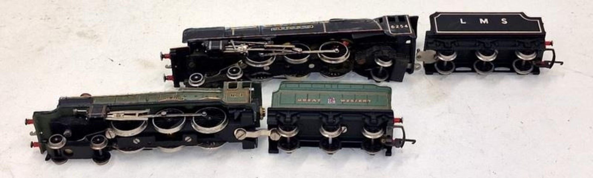 Two OO Gauge locomotives and tenders to include LMS City of Stoke-On-Trent 6254 and Great Western - Image 4 of 4